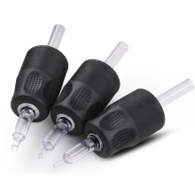 Sterilized Disposable 30mm Black Tattoo Plastic Tube with Clear Tips